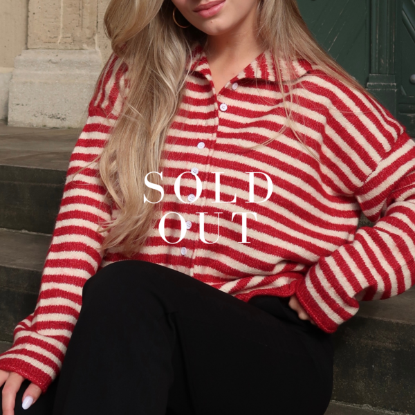 Cherry Stripe Cardigan