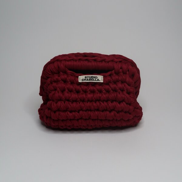 Handmade clutch Dark Red