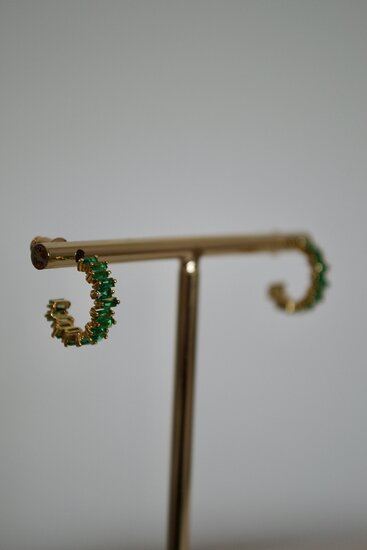 Green earrings