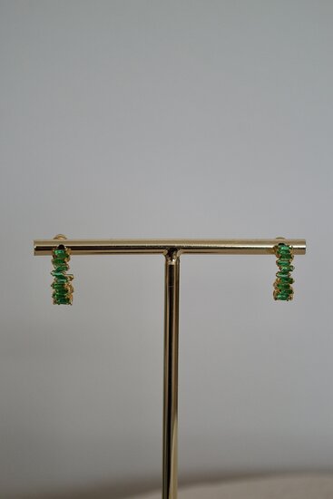 Green earrings