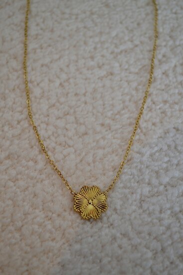 Necklace flower gold