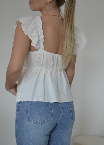 Fiona top white