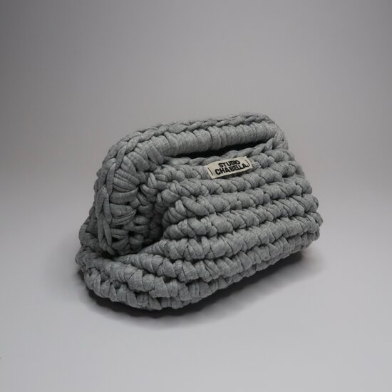 Handmade Clutch Grey