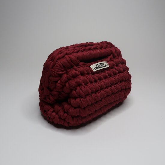 Handmade clutch Dark Red