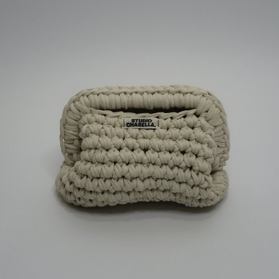 Handmade clutch Beige