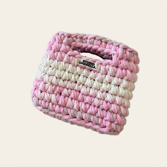 Blush wave hand bag